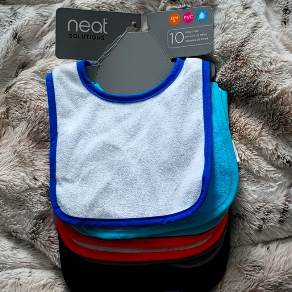 10-Pack soft Baby Bibs